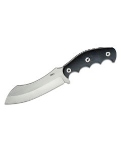CRK2866 image(0) - CRKT (Columbia River Knife) Catchall 8Cr13MoV Satin Plain Blade Fixed Blade Knife with Sheath Glass-Reinforced Nylon w/Rubber Overlay Handle - Black