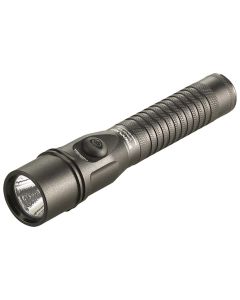 STL74420 image(0) - Streamlight Strion DS Bright and Compact Rechargeable Flashlight with Dual Switches with Rechargeable battery, Grip Ring, 120V/100V AC Charge Cord, Black