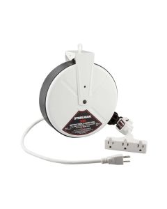 JSP98483 image(0) - J S Products (steelman) Electric Reel, 30' Cord, White, 13 amp T-Tap