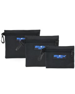 BLBBBTB13 image(0) - BluBird Work Gear - Multi - Purpose Clip - on Zippered Poly Bags, 3 Pack