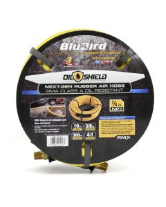 BLBOS3810 image(0) - BluBird OilShield Rubber Air Hose Assembly 3/8" x 10'