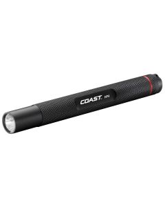 COS19276 image(0) - COAST Products HP4 100 Lumen High Performance Lithium Ion Rechargeable or Alkaline Battery Penlight with Bulls-Eye Beam - Black