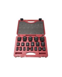 KTI33101 image(9) - K Tool International 19 Piece 1/2" DR Short Impact Socket Set