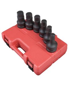 SUN5606 image(0) - SUNEX 6 PC 1" DR SAE HEX DRIVER IMPACT SET