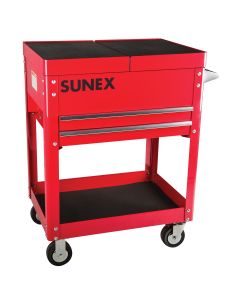SUN8035R image(0) - SUNEX Compact Slide Top Utility Cart, Red