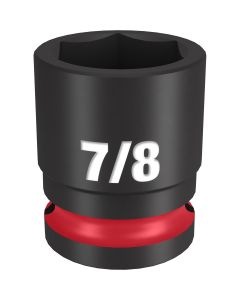MLW49-66-6208 image(0) - Milwaukee Tool SHOCKWAVE Impact Duty  1/2"Drive 7/8" Standard 6 Point Socket
