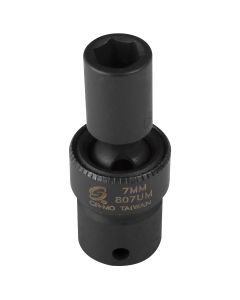 SUN807UM image(0) - SUNEX SOC 7MM 1/4D IMP UNIV 6PT