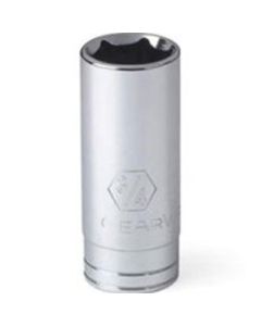 KDT80123 image(0) - GearWrench 1/4 Inch Drive 6 Point Deep SAE Socket 1/2 Inch