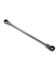 KTIXDDB21X22 image(0) - K Tool International Wrench 21mm x 22 mm Ratcheting Reversible Double Box Universal Spline 90 Tooth