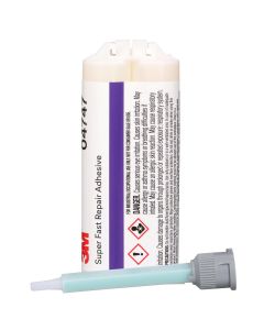 MMM4747 image(0) - 3M Super Fast Repair Adhesive 04747, Amber, 47.3 mL Cartridge