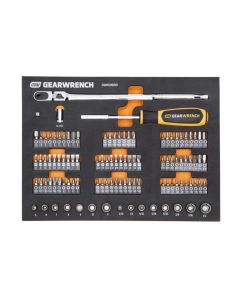 KDTGWMSMBS01 image(0) - GearWrench 105 Piece 1/4" Drive Slim Head Mechanics Tool Set in Foam Storage Tray