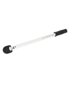 JSP61319 image(0) - J S Products (steelman) 1/2-inch Drive Preset Torque Wrench, 140ft/lbs (White)