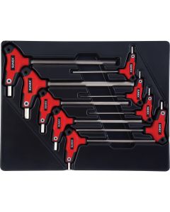 SUN9859 image(0) - SUNEX 9-Piece T-Handle, Hex, Fractional SAE