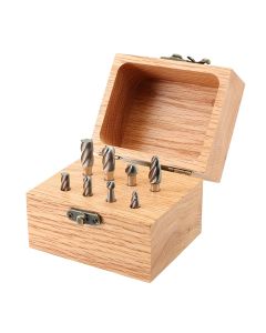 KNK8KK14BS-ALM image(0) - KnKut 8 Piece Alumacut Carbide Burr Set with 1/4-inch Shanks