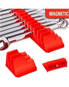 ERN5413M image(0) - Ernst Mfg. 40 Tool Magnetic Modular Wrench Pro Organizer - Red