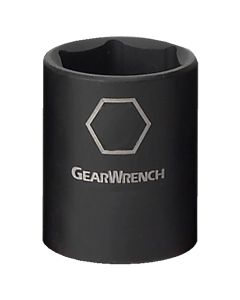 KDT84318N image(0) - GearWrench 3/8 Inch Drive 6 Point Standard Impact Metric Socket 17mm
