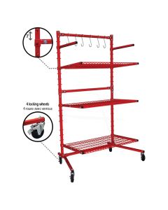 PTKEQ-300BSR image(0) - PRO-TEK BODY SHOP RACK WITH 3 SHELVES