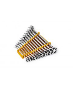 KDT86927 image(0) - GearWrench 12 Piece 90-Tooth 12 Point Metric Combination Ratcheting Wrench Set