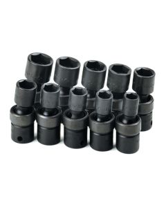 SKT33351 image(0) - S K Hand Tools SOCKET SET IMPACT FLEX 3/8DR 10PC METRIC 6 POINT